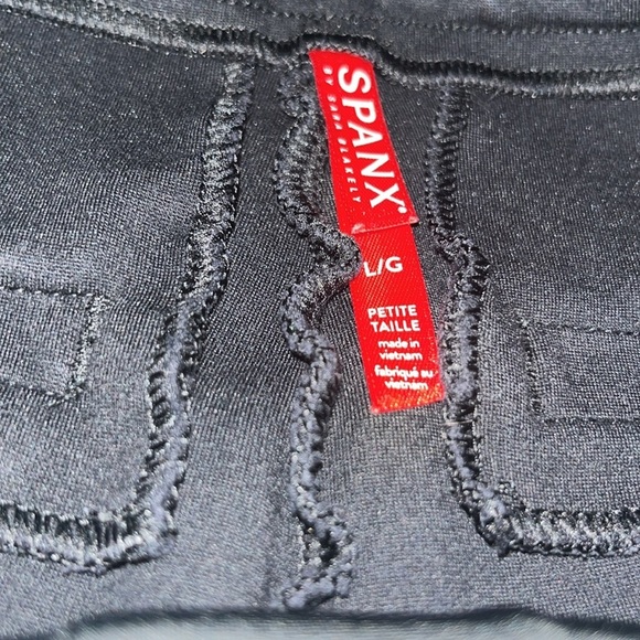 SPANX The Perfect Pant Slim Straight Ponte Knit Pull-On Black LP Large Petite - Picture 9 of 11